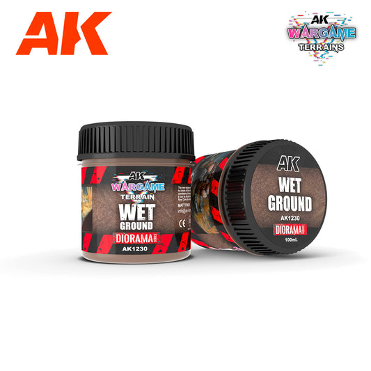AK Interactive 1230 Wet Ground 100ml Wargame Terrain Diorama