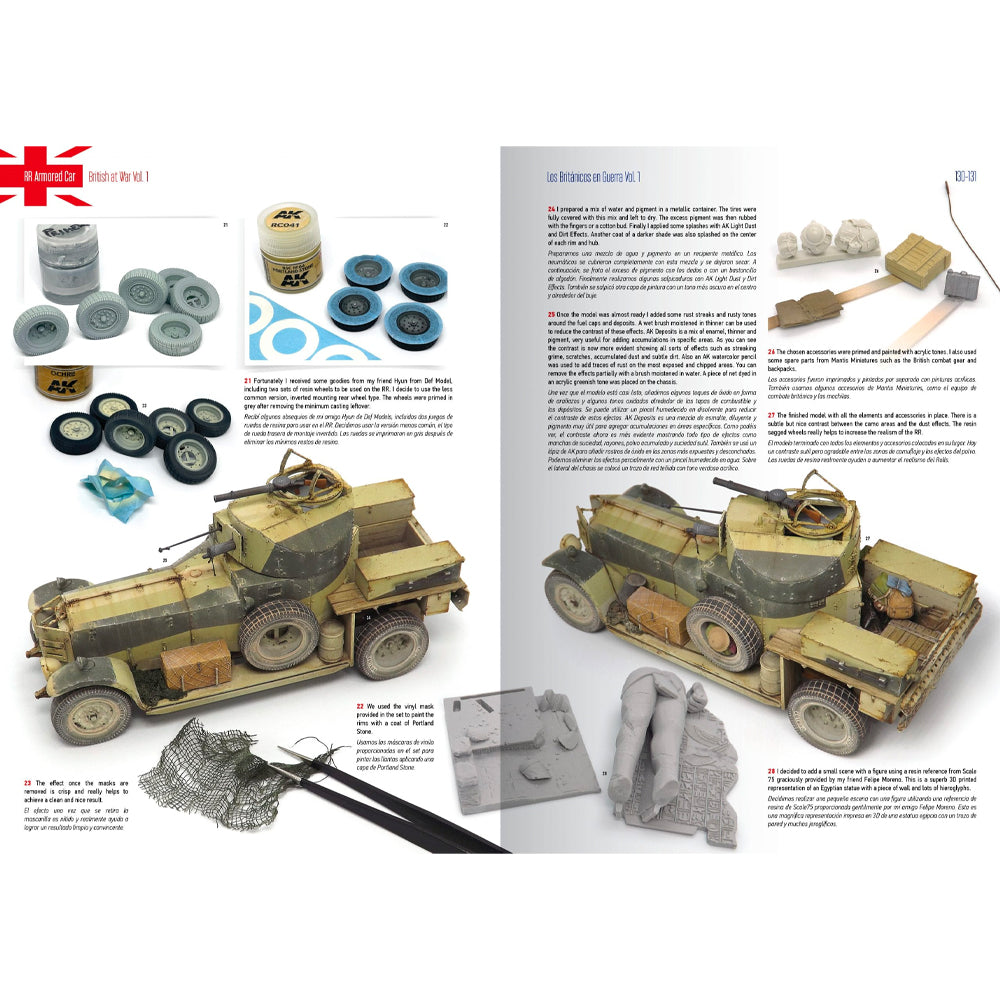 AK Interactive British At War WWII Vehicles Modelling Techniques Vol. I AK130001