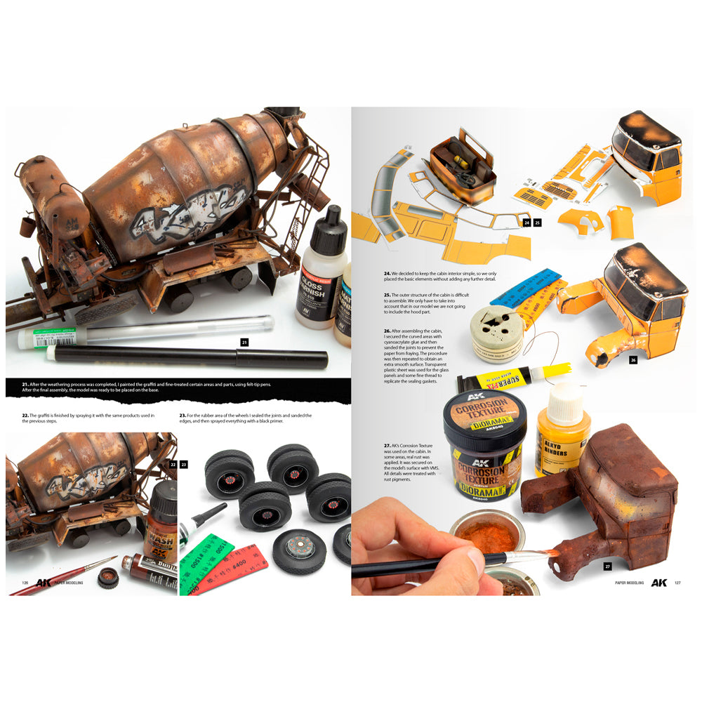 AK Interactive Paper Modeling Techniques Book - Michal Traj 130024