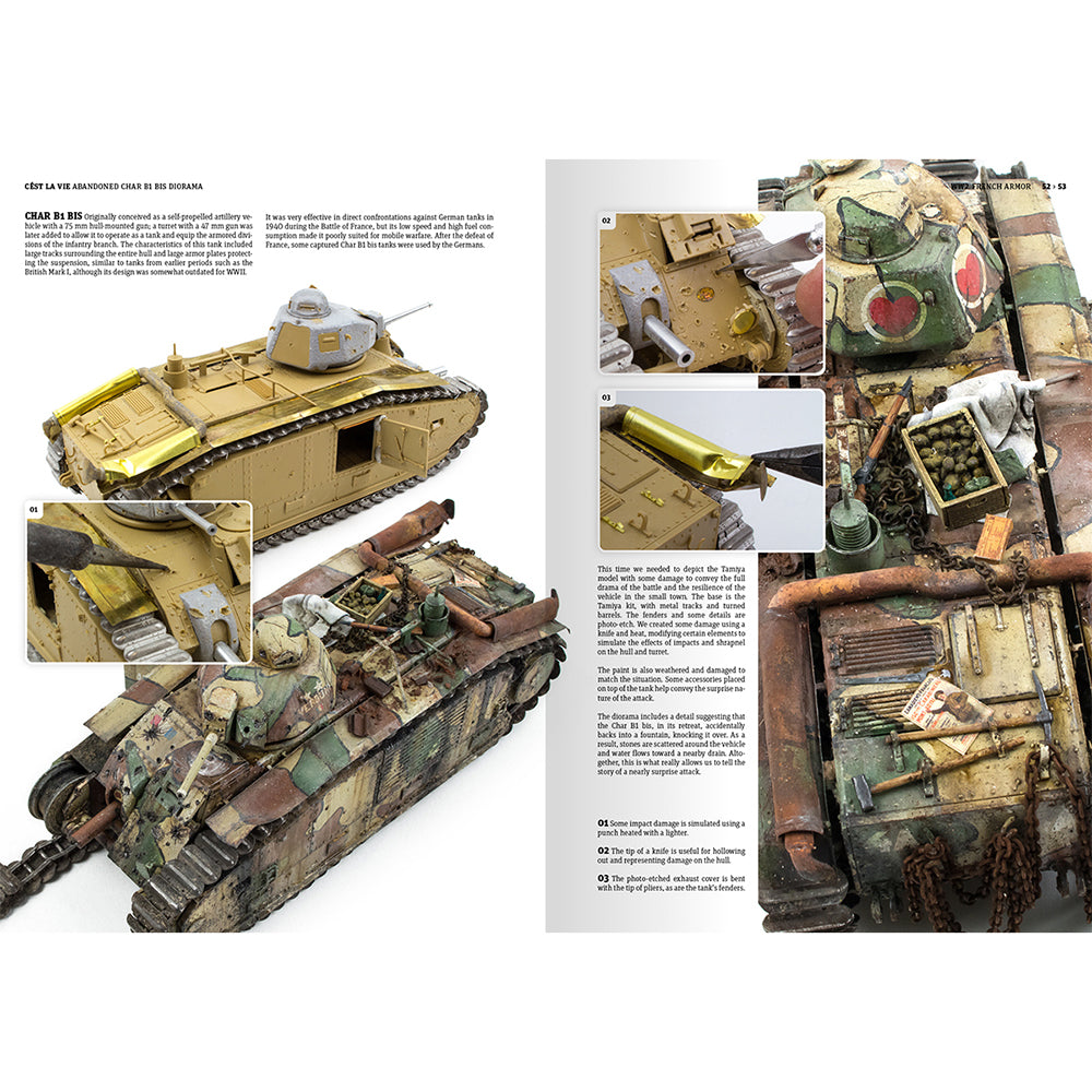 AK Interactive 130027 WWII French Armor Painting & Weathering Guide Book