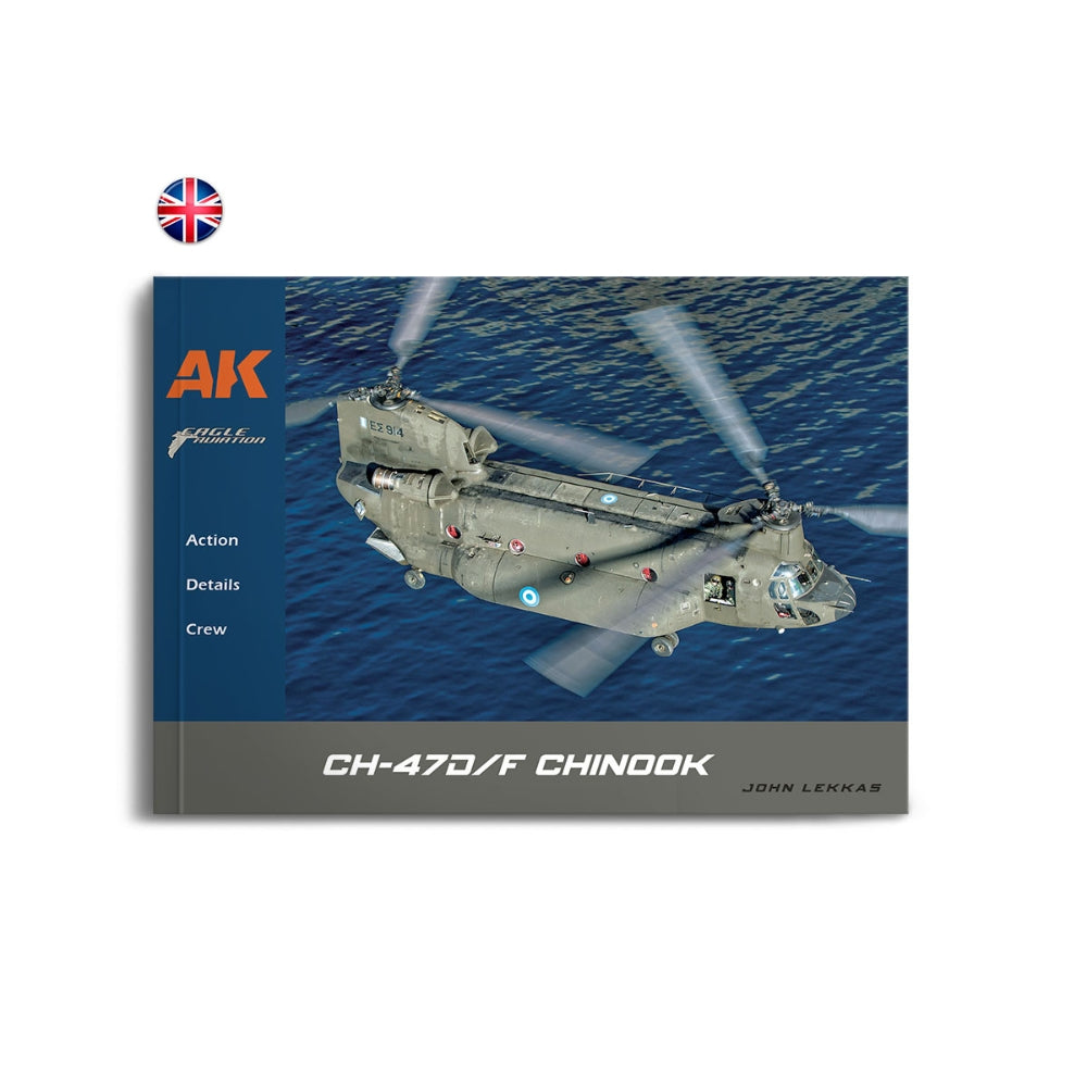 AK Interactive 130039 CH-47D/F Chinook by John Lekkas Limited Edition Book