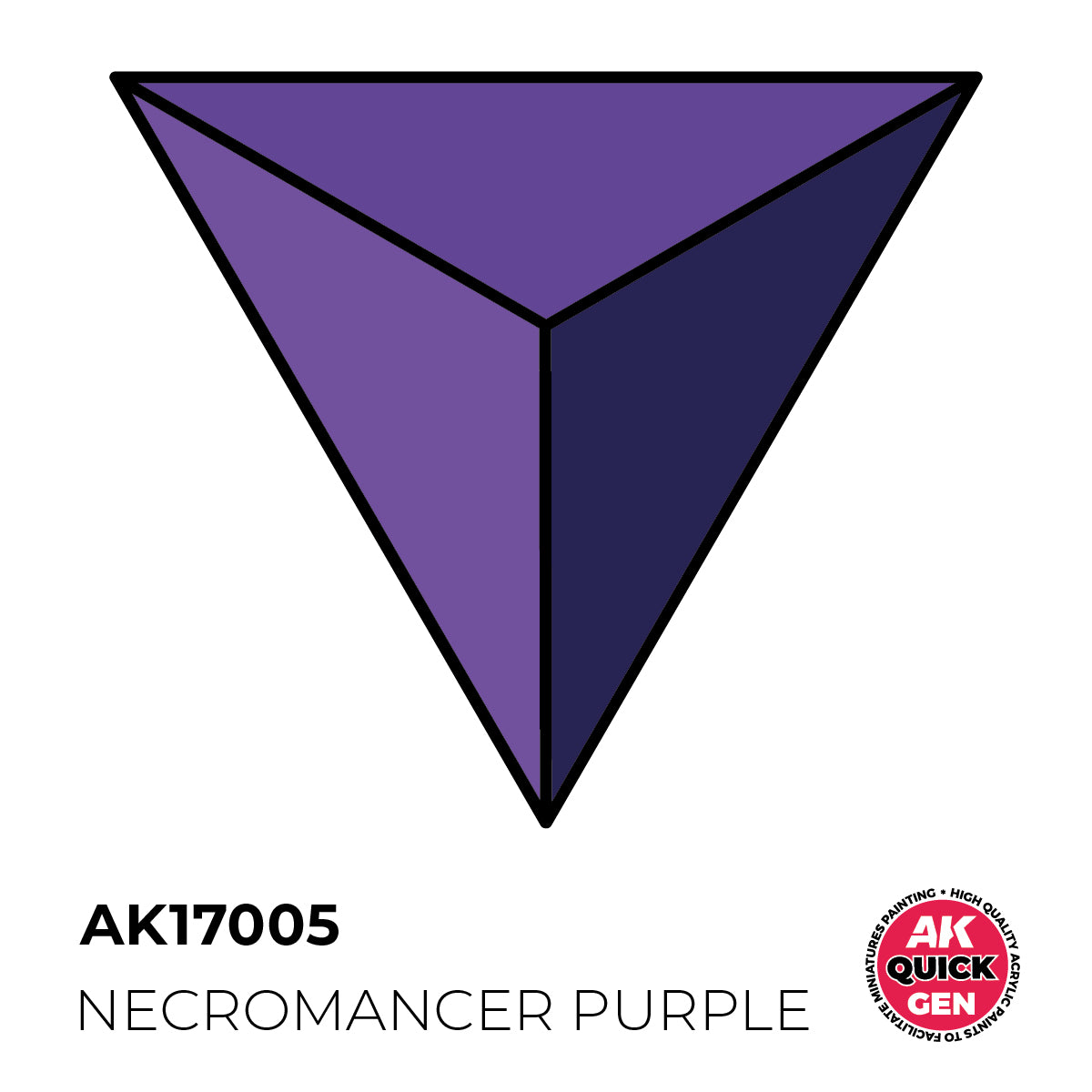 AK Interactive Quick Gen 17005 Necromancer Purple 18ml Acrylic Paint