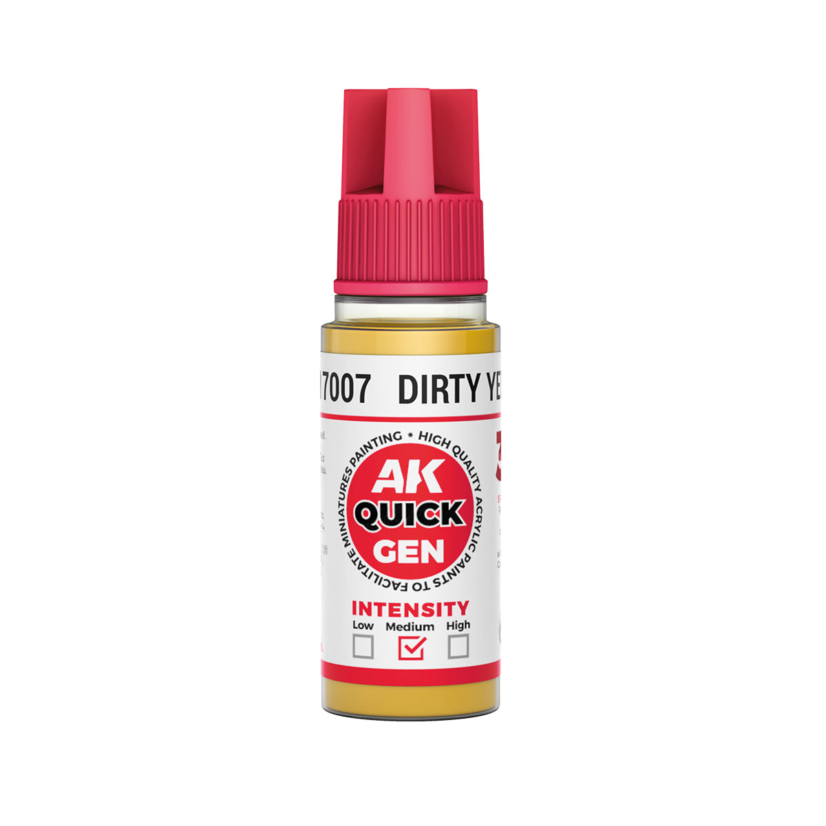 AK Interactive Quick Gen 17007 Dirty Yellow 18ml Acrylic Paint