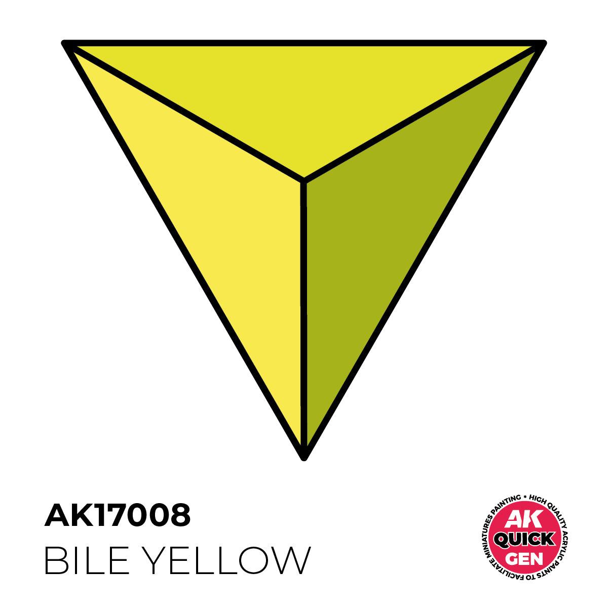 AK Interactive Quick Gen 17008 Bile Yellow 18ml Acrylic Paint
