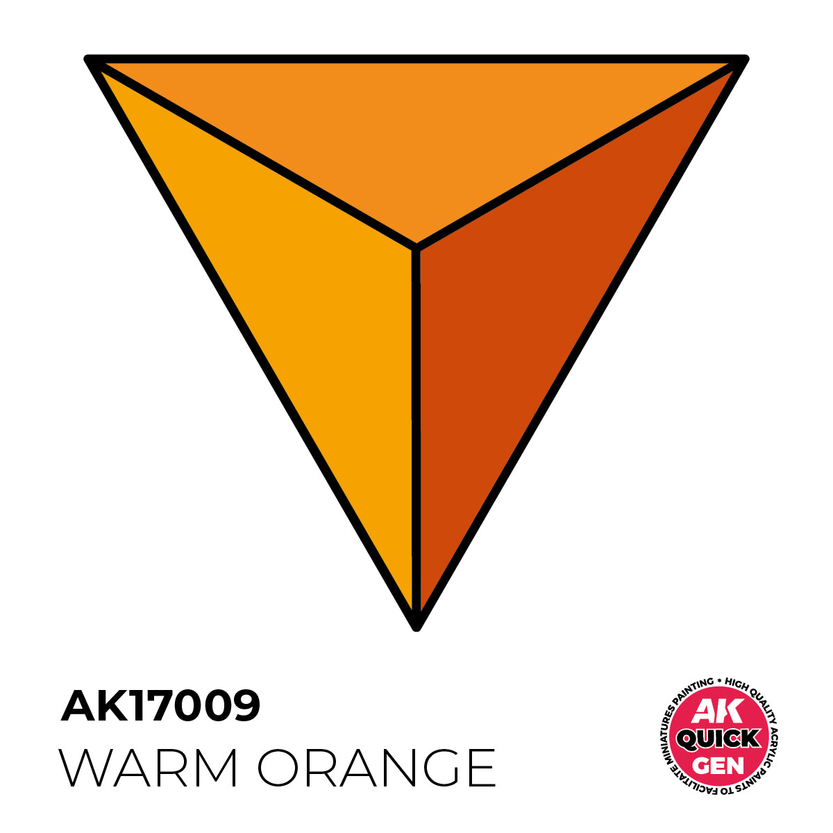 AK Interactive Quick Gen 17009 Warm Orange 18ml Acrylic Paint