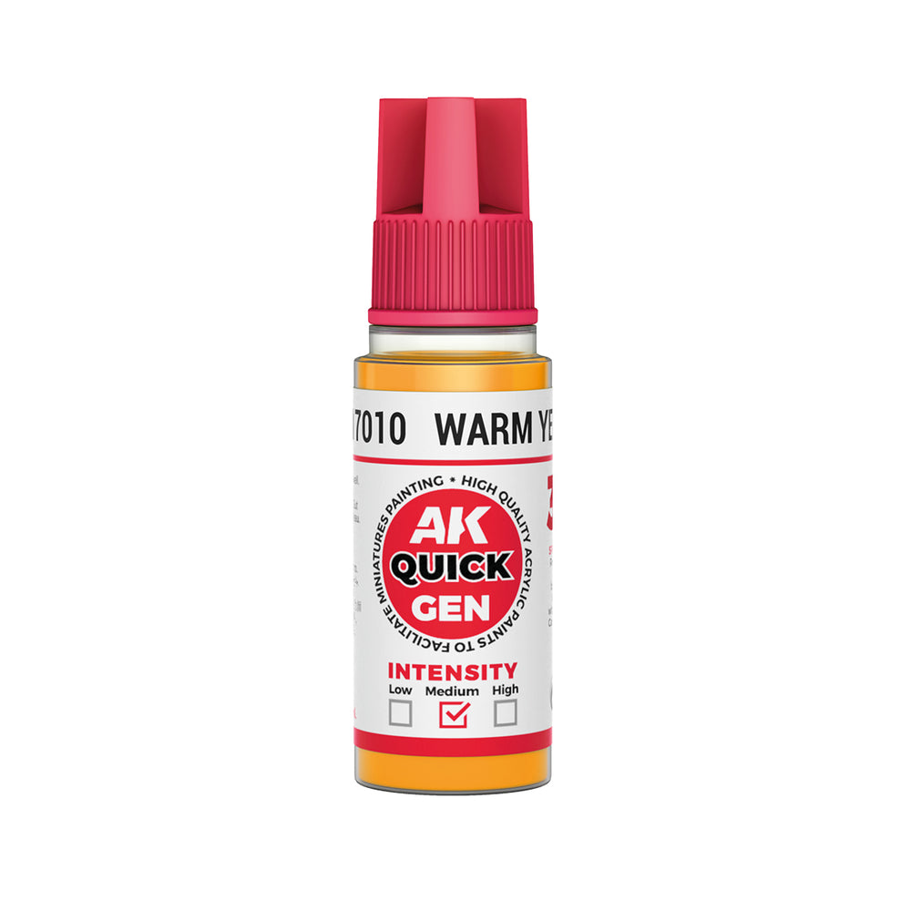 AK Interactive Quick Gen 17010 Warm Yellow 18ml Acrylic Paint