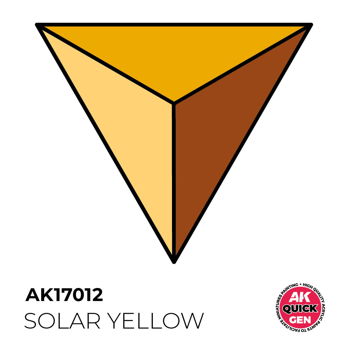 AK Interactive Quick Gen 17012 Solar Yellow 18ml Acrylic Paint