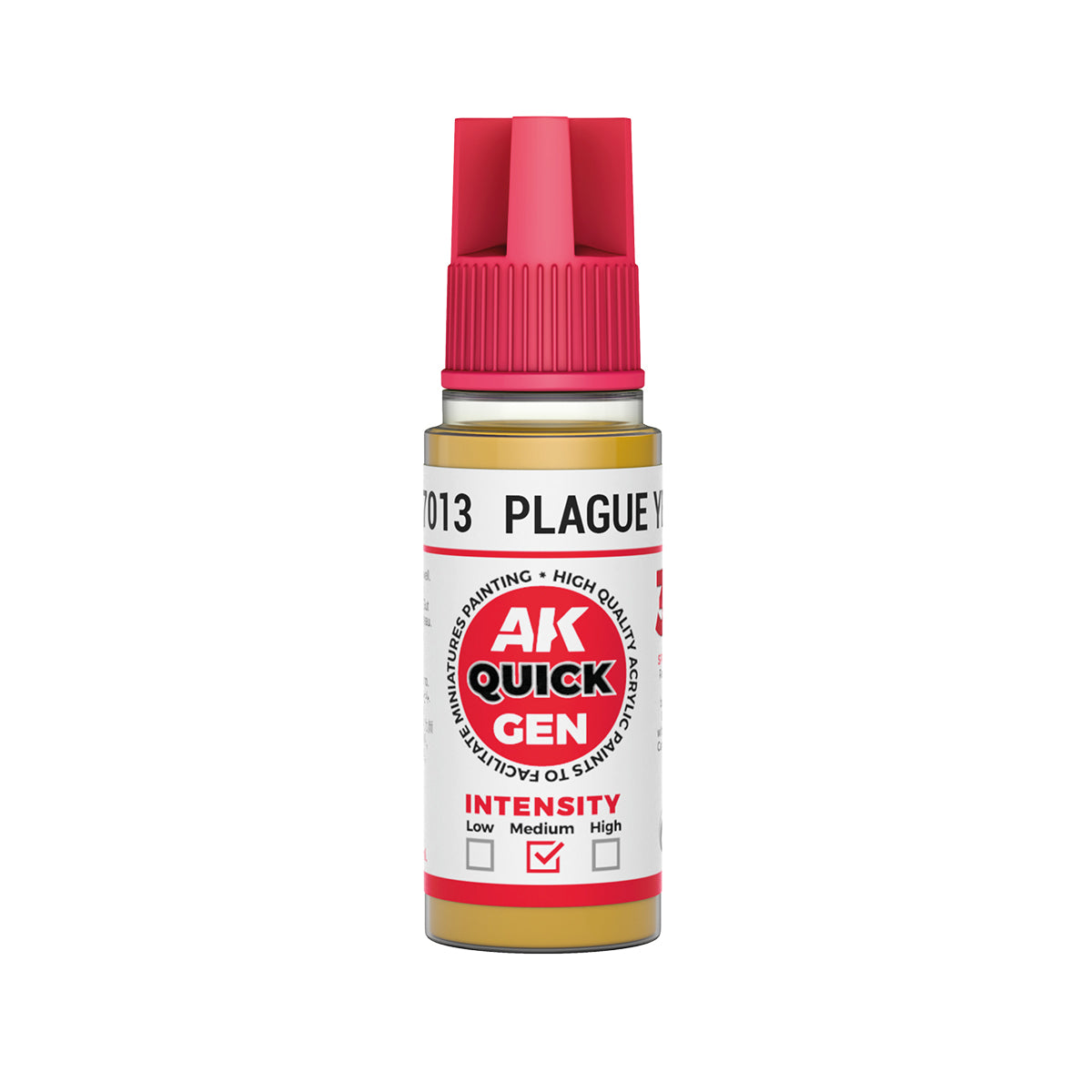 AK Interactive Quick Gen 17013 Plague Yellow 18ml Acrylic Paint