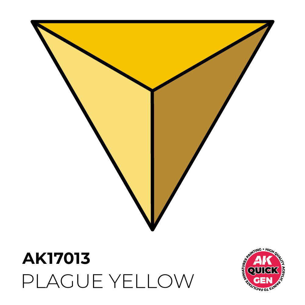 AK Interactive Quick Gen 17013 Plague Yellow 18ml Acrylic Paint
