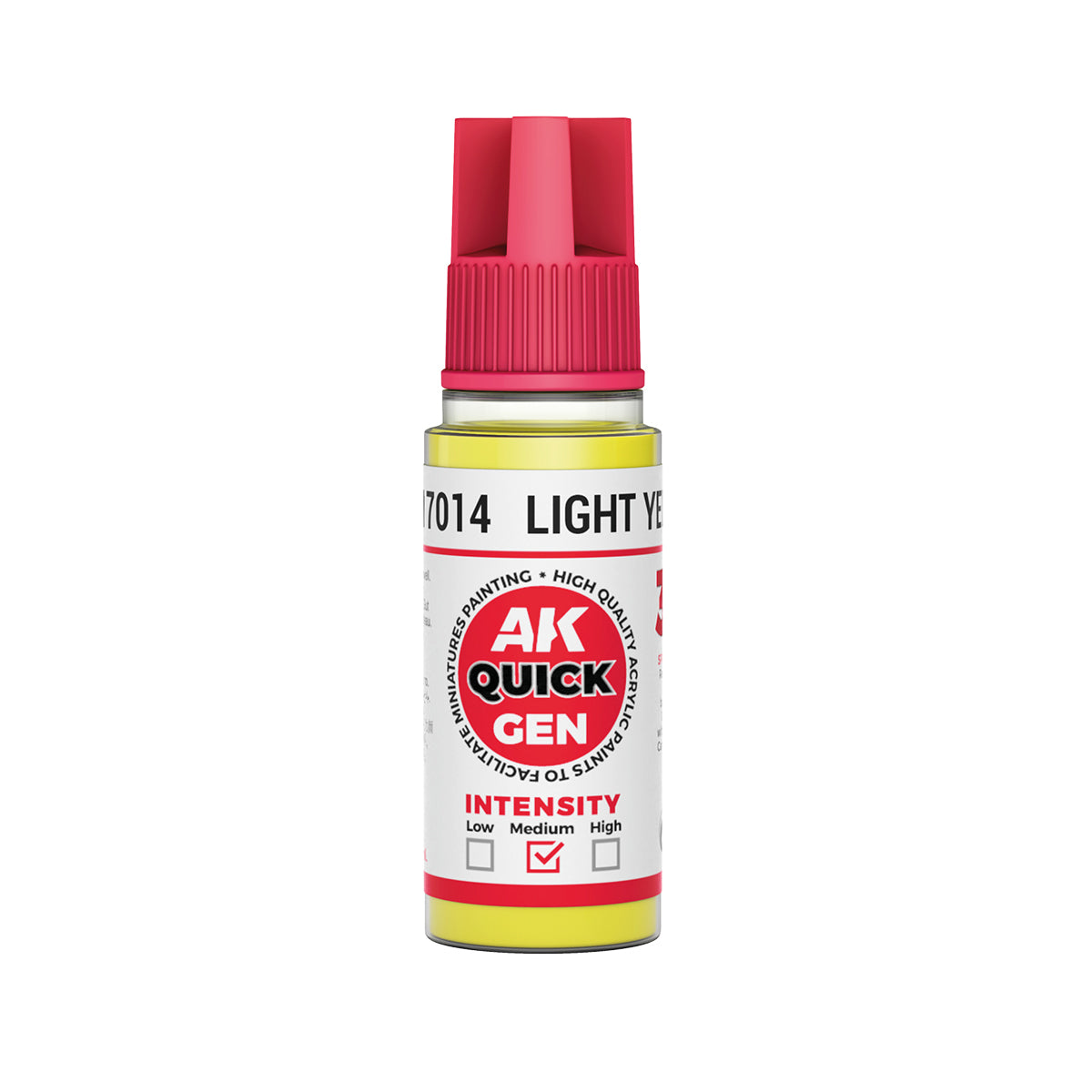 AK Interactive Quick Gen 17014 Light Yellow 18ml Acrylic Paint