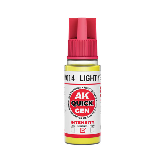 AK Interactive Quick Gen 17014 Light Yellow 18ml Acrylic Paint