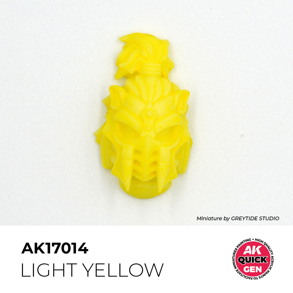 AK Interactive Quick Gen 17014 Light Yellow 18ml Acrylic Paint