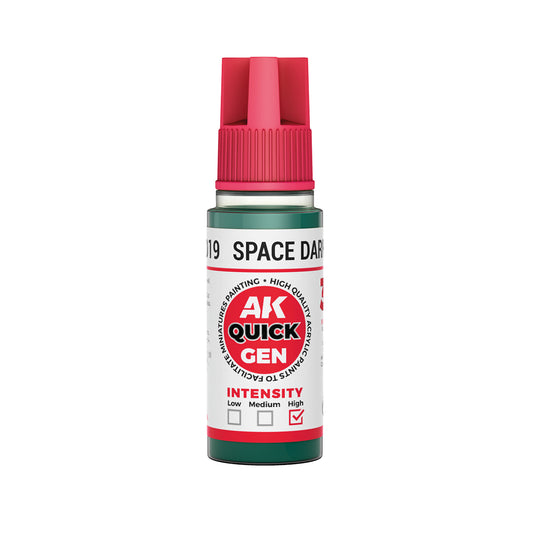 AK Interactive Quick Gen 17019 Space Dark Green 18ml Acrylic Paint