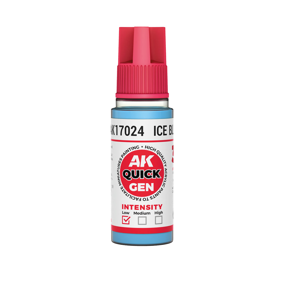 AK Interactive Quick Gen 17024 Ice Blue 18ml Acrylic Paint