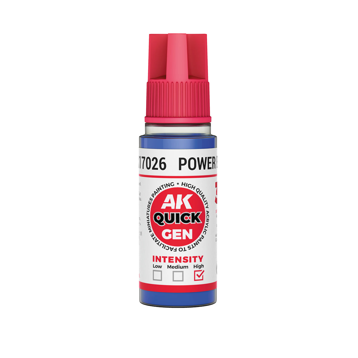 AK Interactive Quick Gen 17026 Power Blue 18ml Acrylic Paint