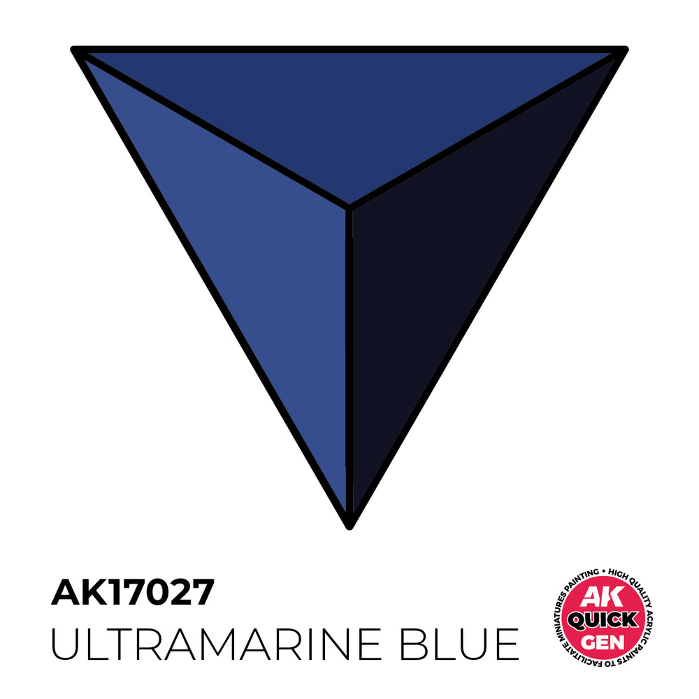 AK Interactive Quick Gen 17027 Ultramarine Blue 18ml Acrylic Paint