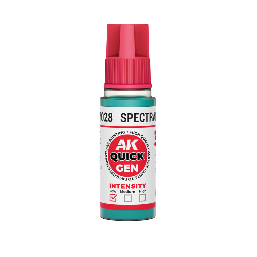AK Interactive Quick Gen 17028 Spectral Blue 18ml Acrylic Paint