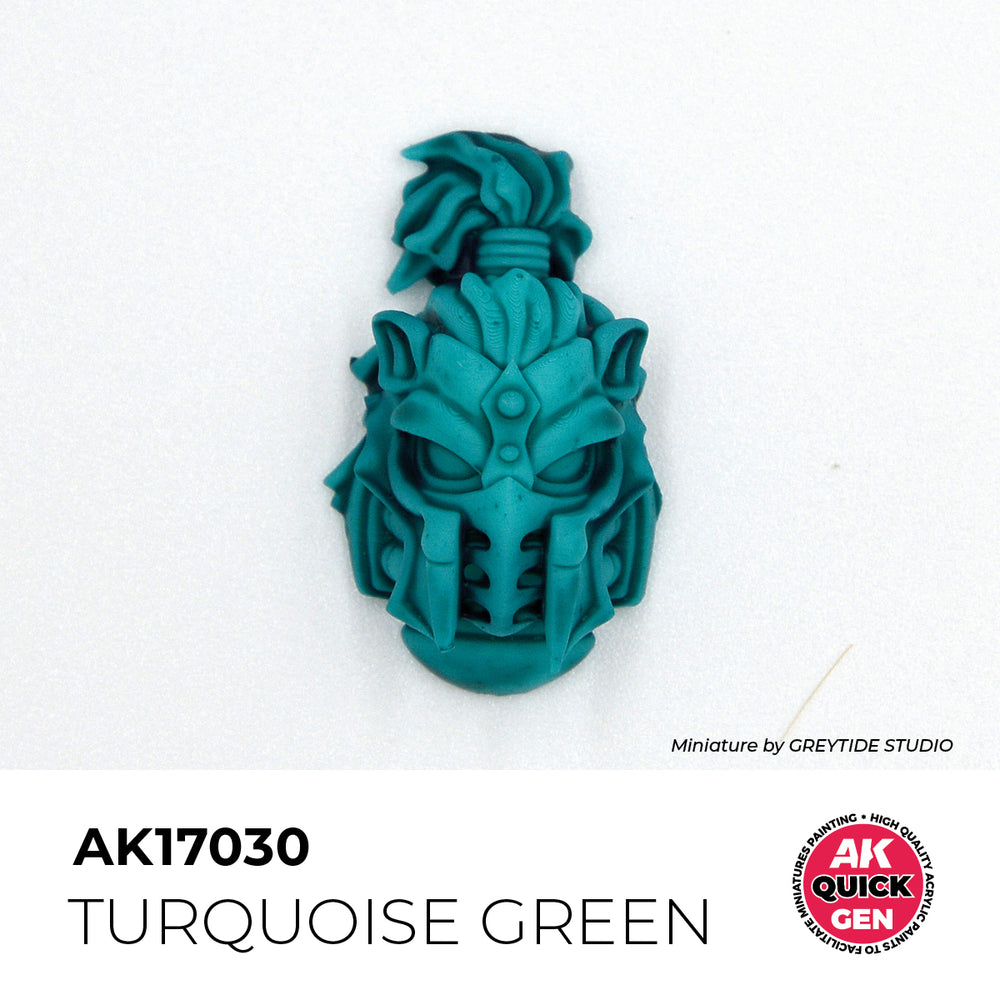 AK Interactive Quick Gen 17030 Turquoise Green 18ml Acrylic Paint