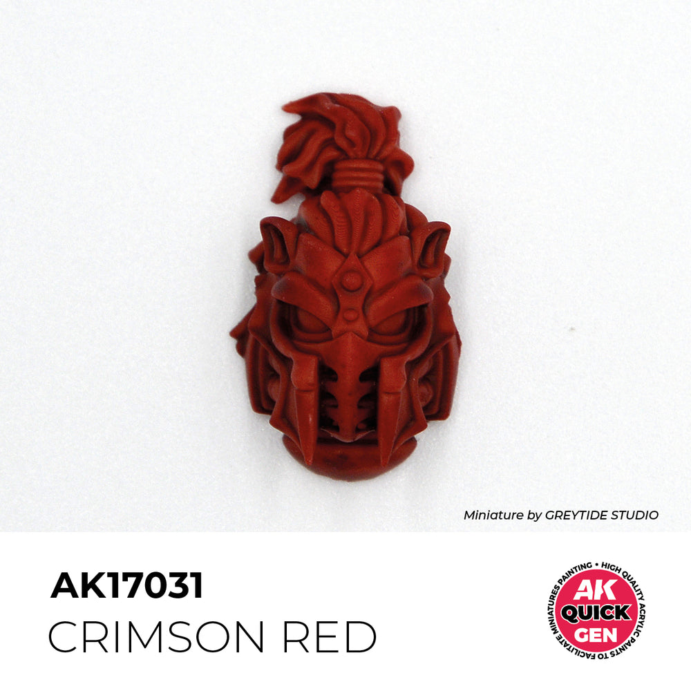 AK Interactive Quick Gen 17031 Crimson Red 18ml Acrylic Paint