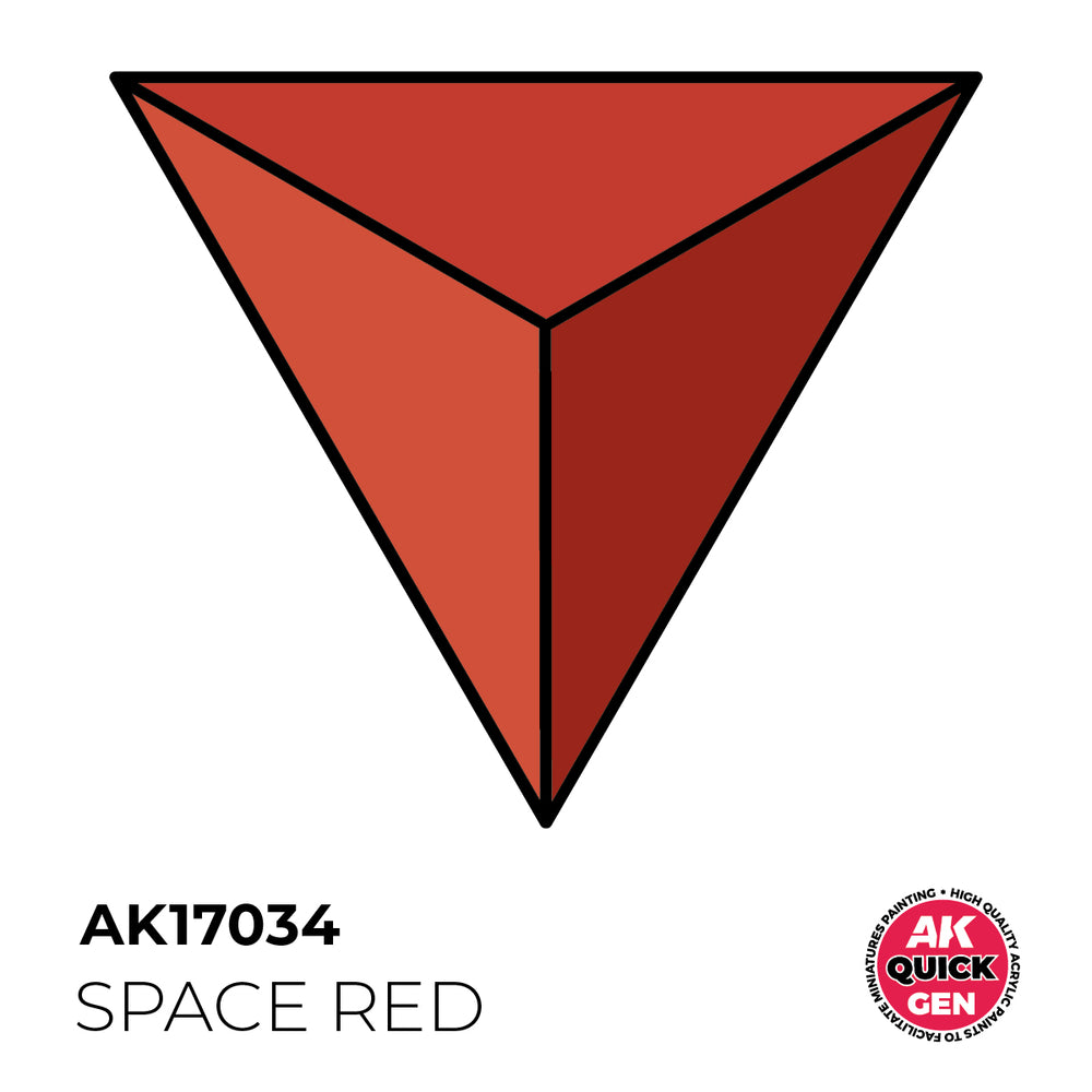AK Interactive Quick Gen 17034 Space Red 18ml Acrylic Paint