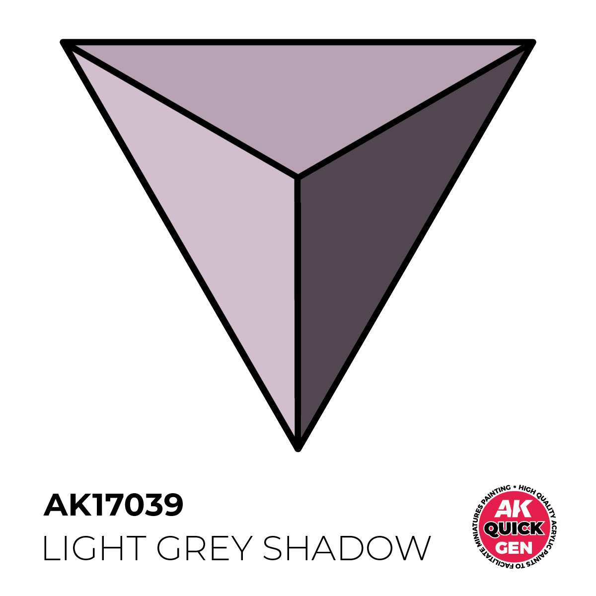 AK Interactive Quick Gen 17039 Light Grey Shadow 18ml Acrylic Paint