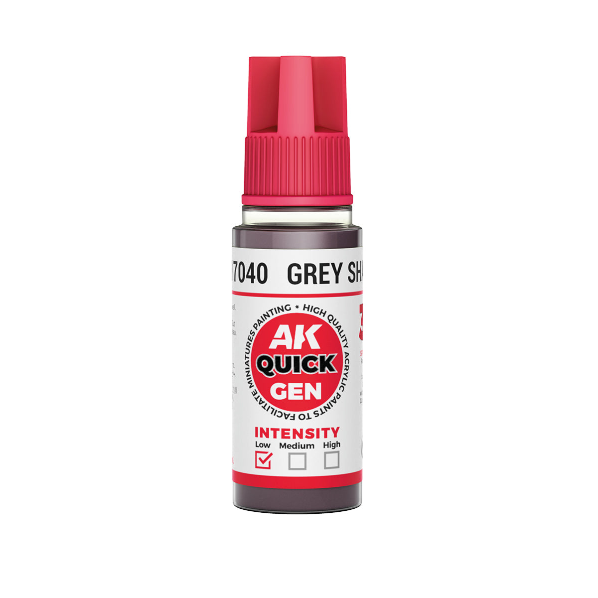AK Interactive Quick Gen 17040 Grey Shadow 18ml Acrylic Paint