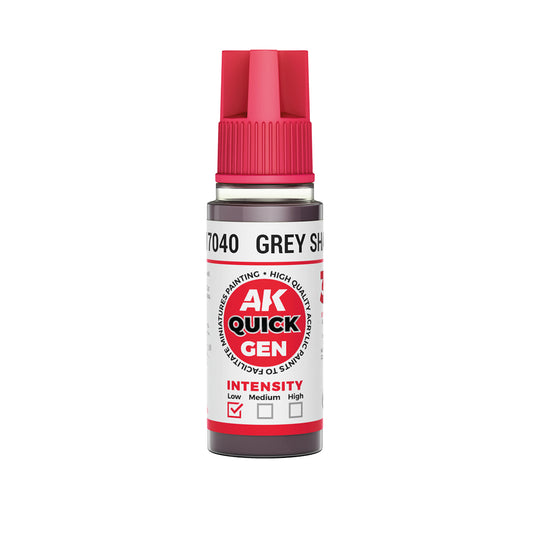 AK Interactive Quick Gen 17040 Grey Shadow 18ml Acrylic Paint