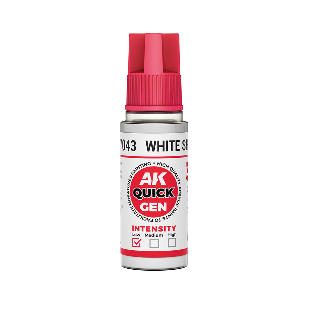 AK Interactive Quick Gen 17043 White Shadow 18ml Acrylic Paint