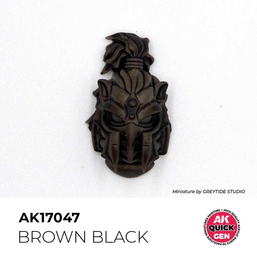 AK Interactive Quick Gen 17047 Brown Black 18ml Acrylic Paint