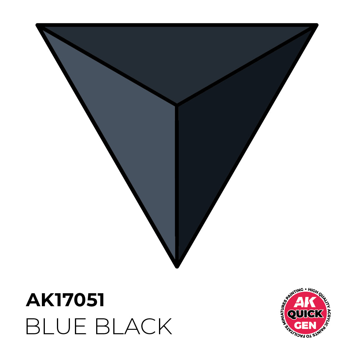 AK Interactive Quick Gen 17051 Blue Black 18ml Acrylic Paint