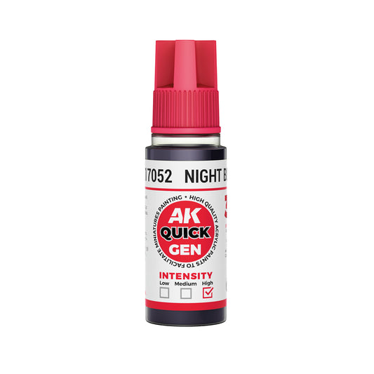 AK Interactive Quick Gen 17052 Night Black 18ml Acrylic Paint