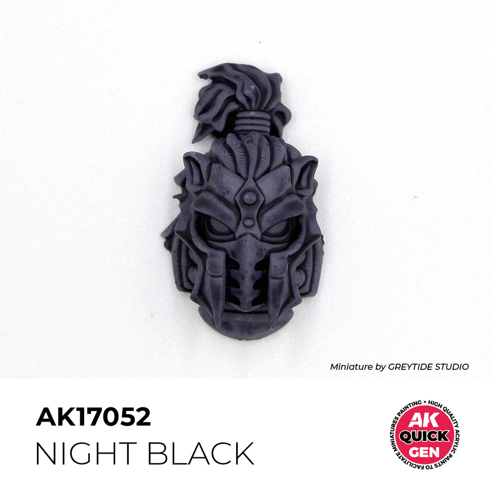 AK Interactive Quick Gen 17052 Night Black 18ml Acrylic Paint