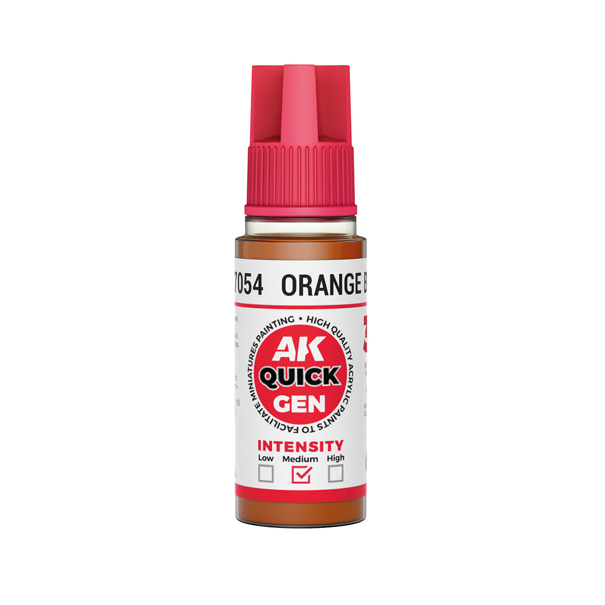 AK Interactive Quick Gen 17054 Orange Brown 18ml Acrylic Paint