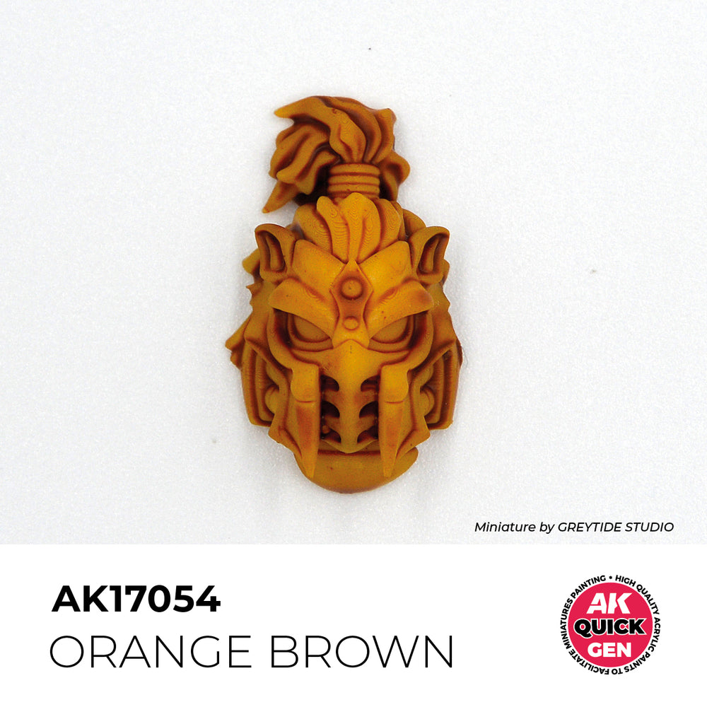 AK Interactive Quick Gen 17054 Orange Brown 18ml Acrylic Paint