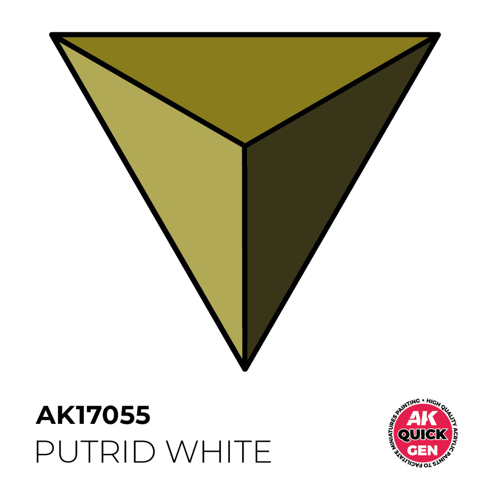 AK Interactive Quick Gen 17055 Putrid White 18ml Acrylic Paint
