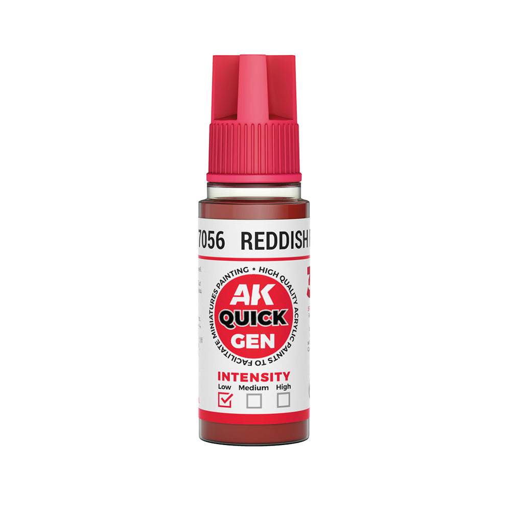 AK Interactive Quick Gen 17056 Reddish Flesh 18ml Acrylic Paint
