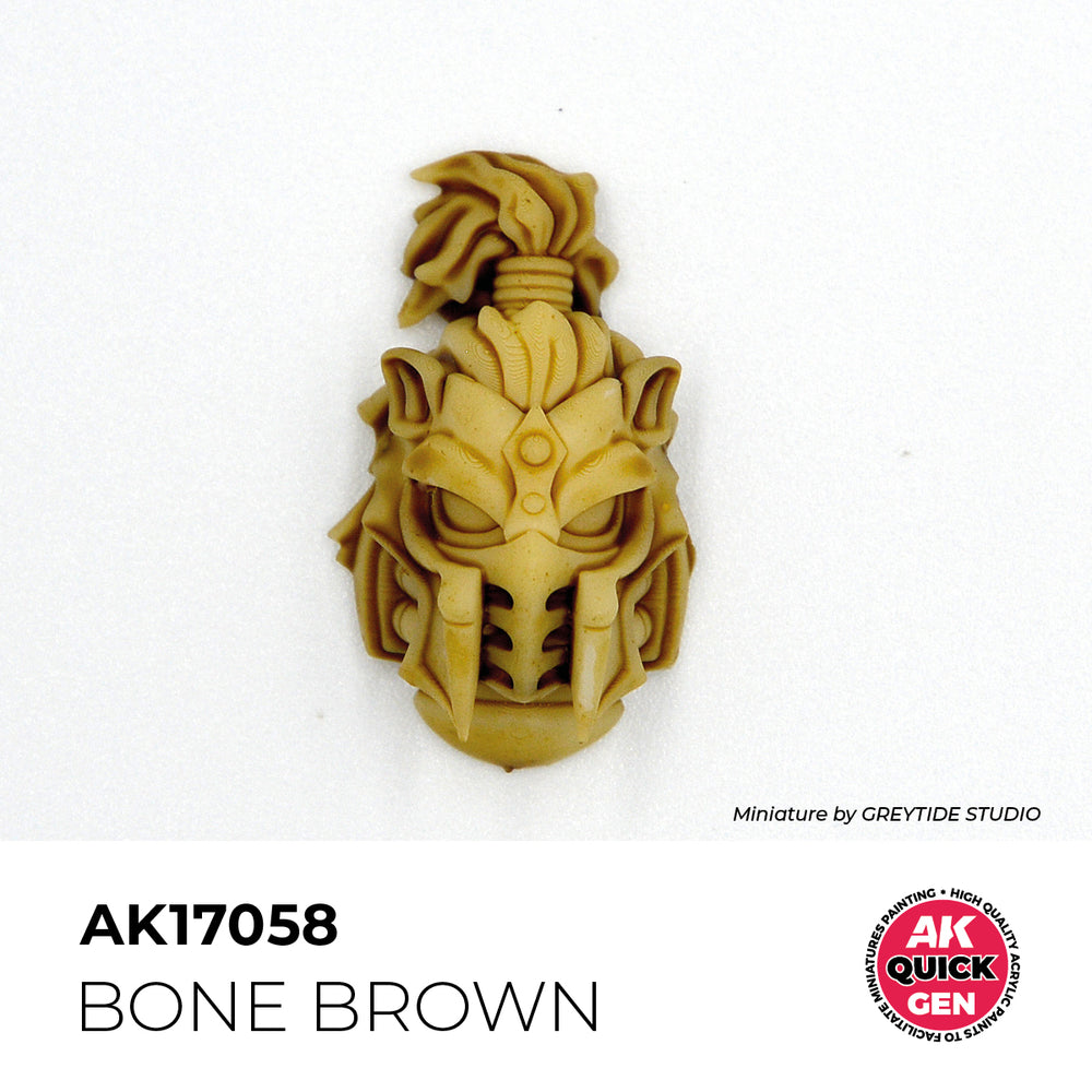 AK Interactive Quick Gen 17058 Bone Brown 18ml Acrylic Paint