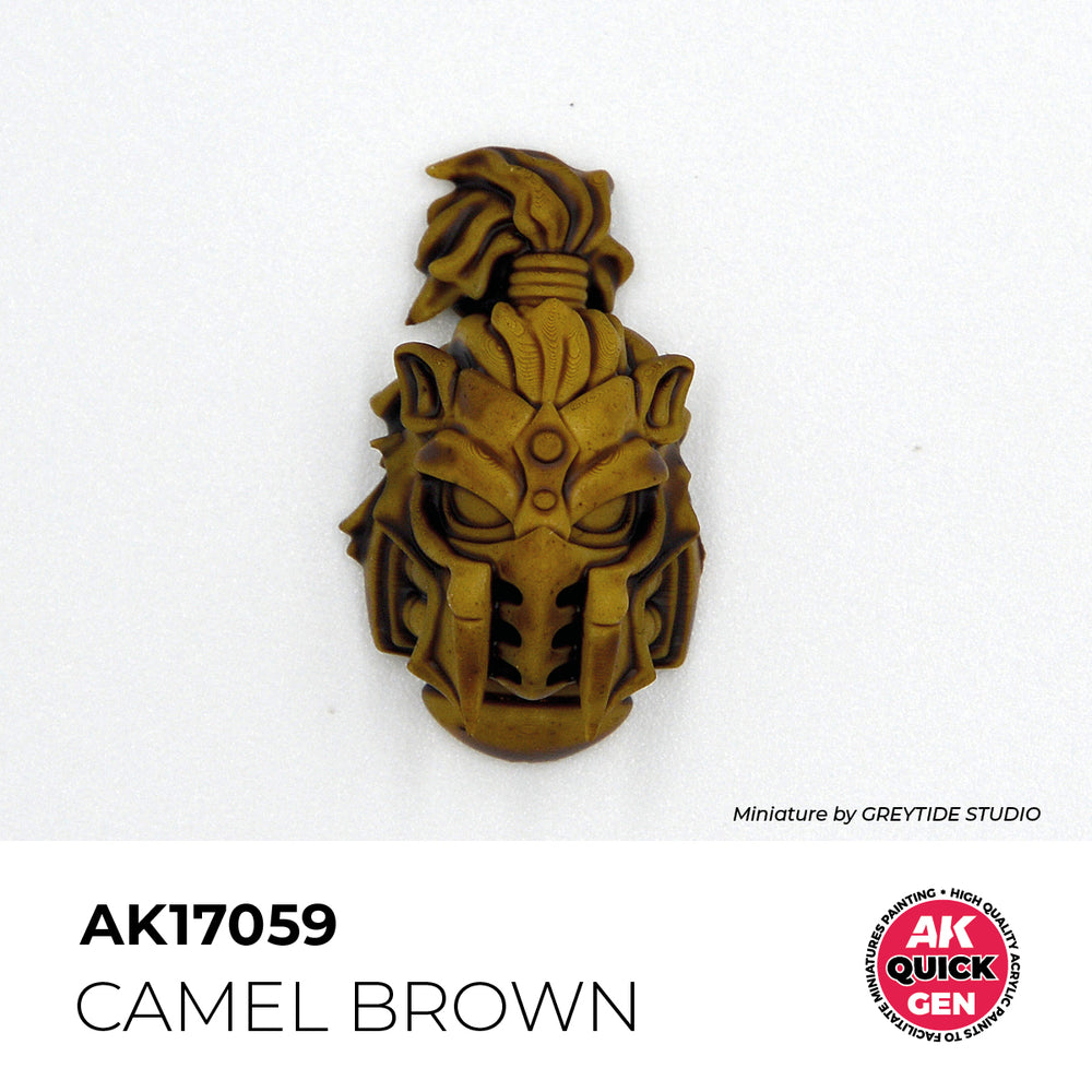 AK Interactive Quick Gen 17059 Camel Brown 18ml Acrylic Paint