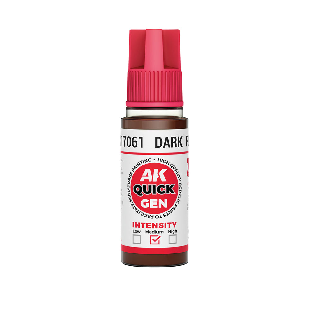 AK Interactive Quick Gen 17061 Dark Flesh 18ml Acrylic Paint