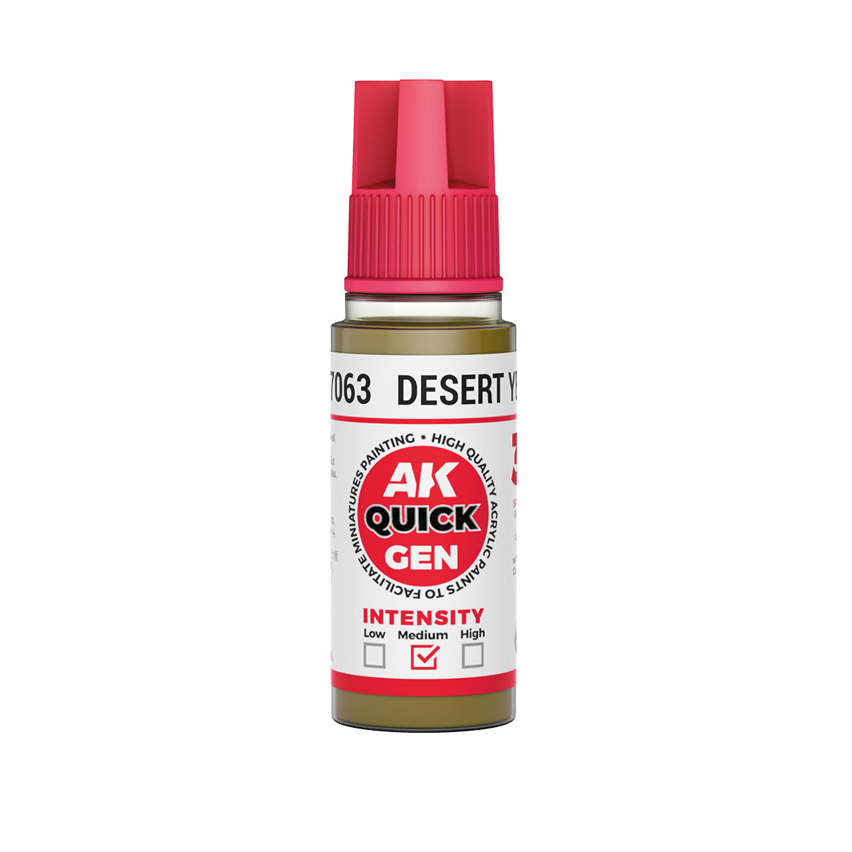 AK Interactive Quick Gen 17063 Desert Yellow 18ml Acrylic Paint