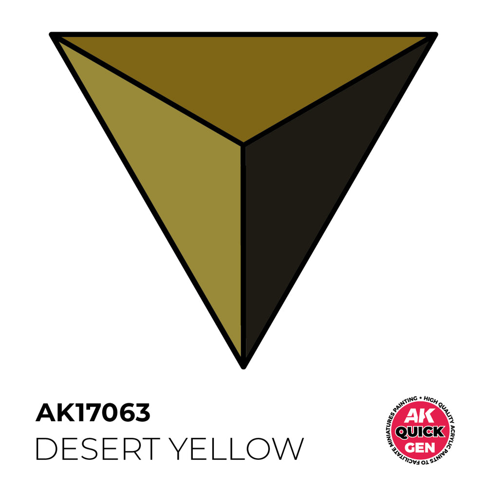 AK Interactive Quick Gen 17063 Desert Yellow 18ml Acrylic Paint