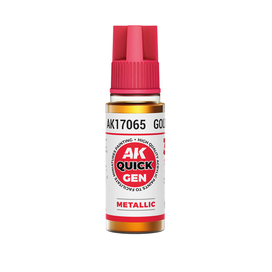 AK Interactive Quick Gen 17065 Gold 18ml Acrylic Paint