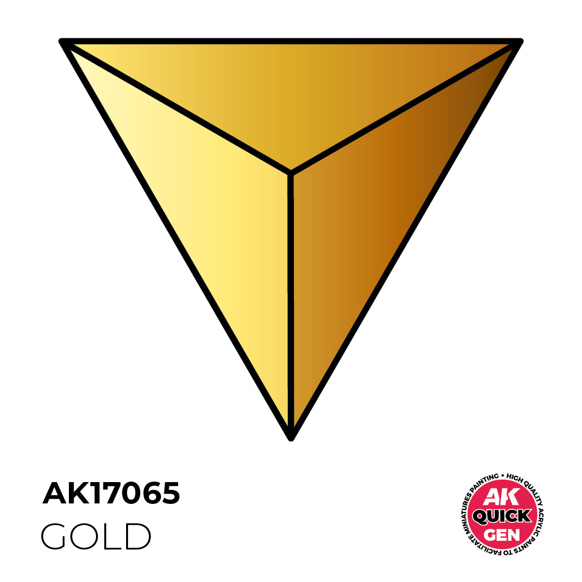 AK Interactive Quick Gen 17065 Gold 18ml Acrylic Paint