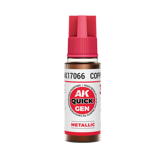 AK Interactive Quick Gen 17066 Copper 18ml Acrylic Paint