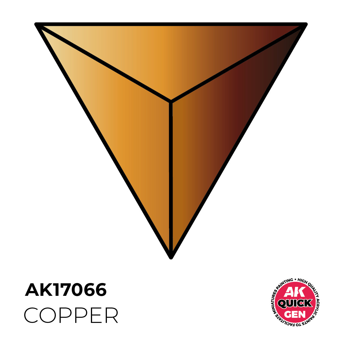 AK Interactive Quick Gen 17066 Copper 18ml Acrylic Paint