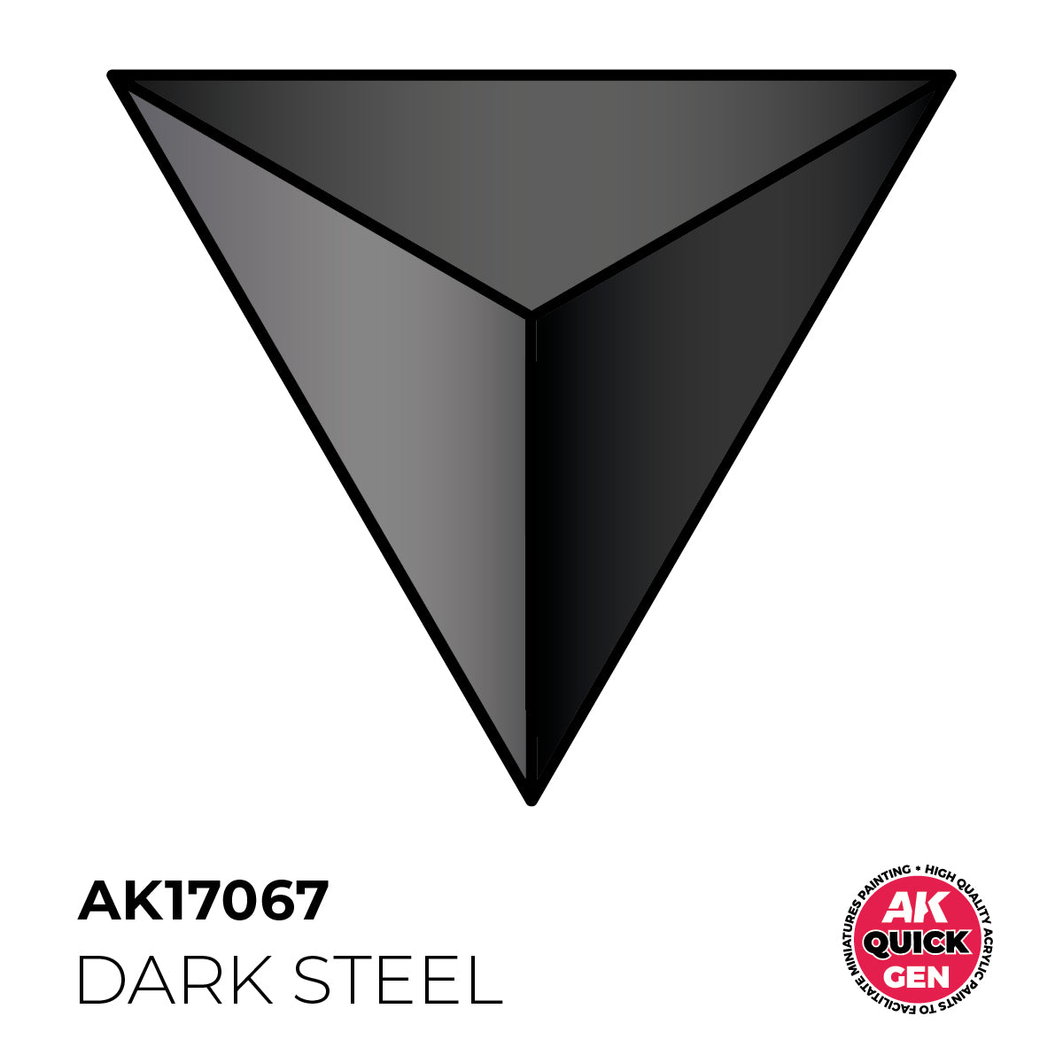 AK Interactive Quick Gen 17067 Dark Steal 18ml Acrylic Paint
