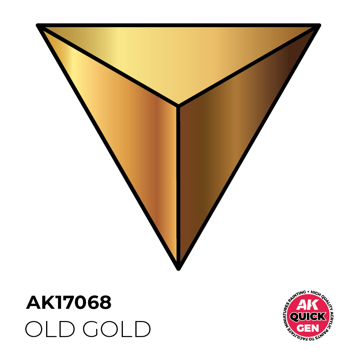 AK Interactive Quick Gen 17068 Old Gold 18ml Acrylic Paint