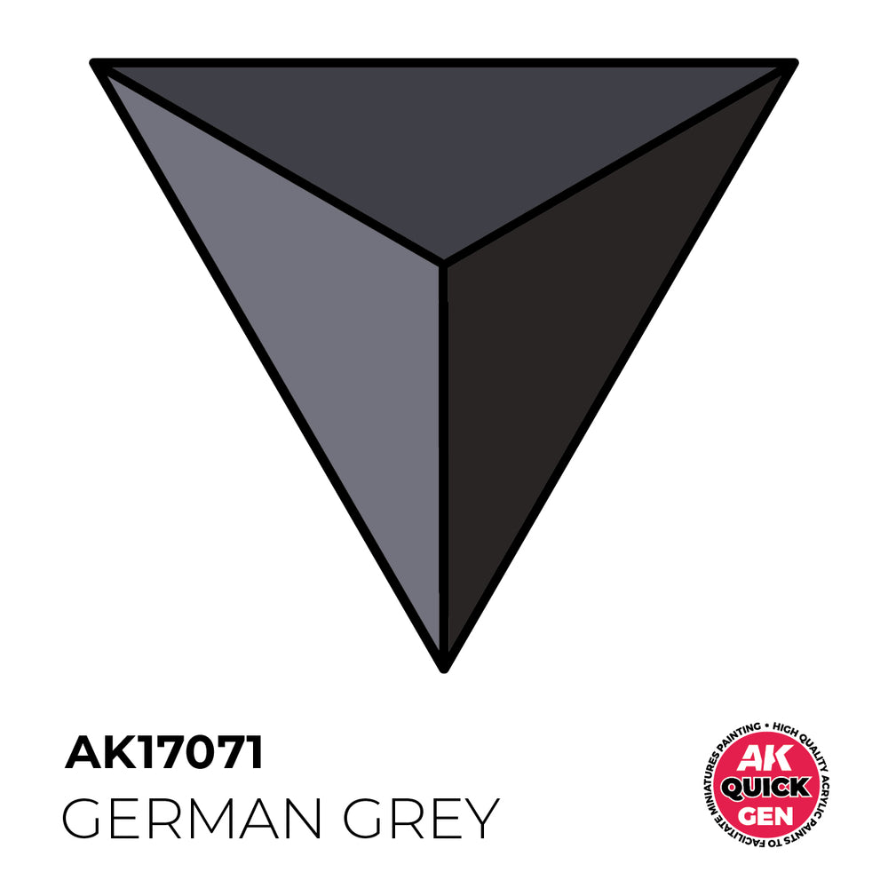 AK Interactive Quick Gen 17071 German Grey 18ml Acrylic Paint