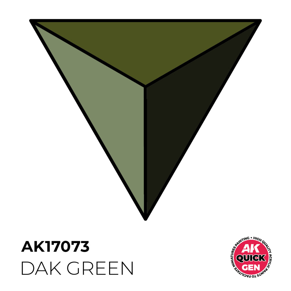 AK Interactive Quick Gen 17073 Dak Green 18ml Acrylic Paint