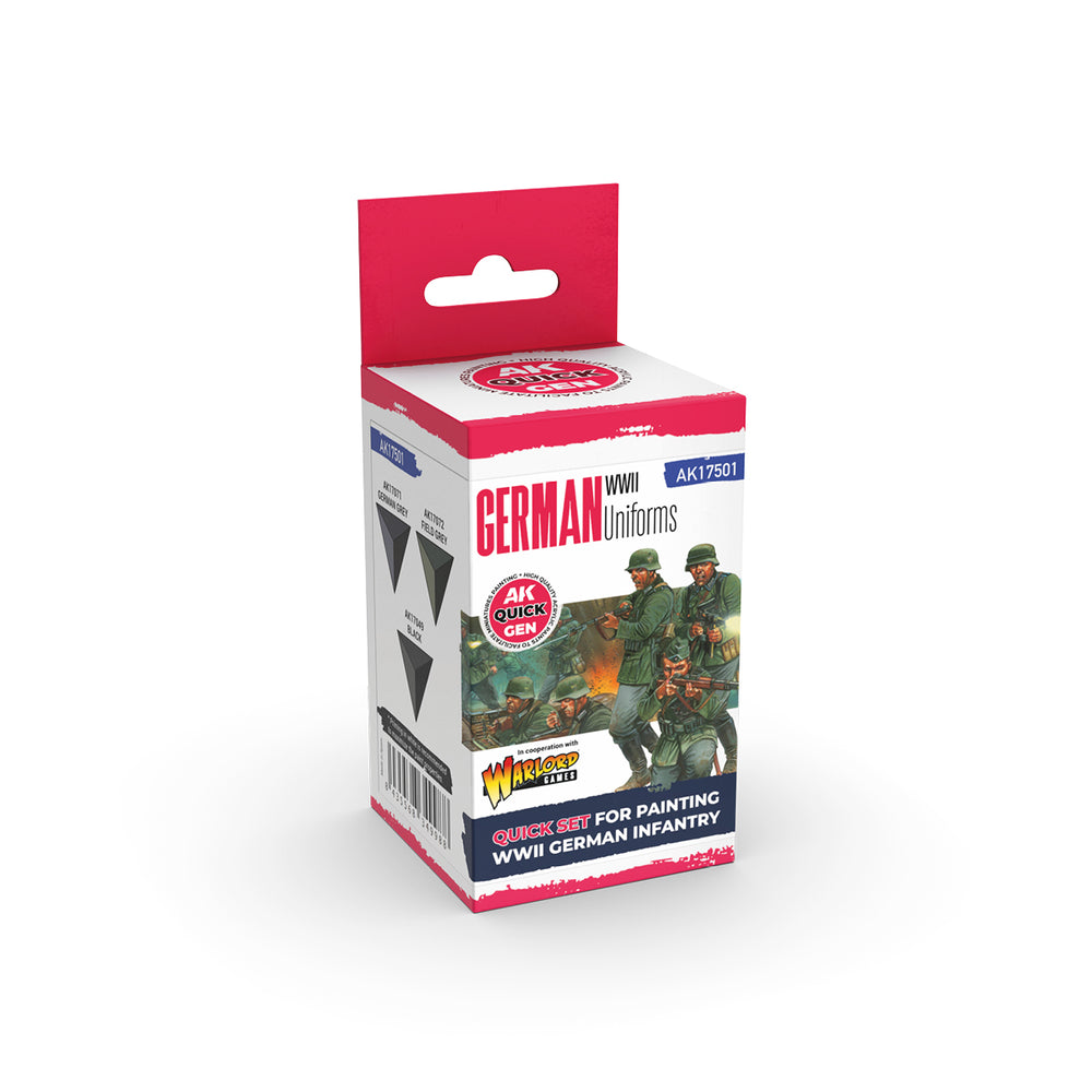 AK Interactive Quick Gen 17501 German Uniforms Acrylic Paint Set